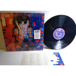 Paul McCartney Tug Of War Vinyl LP Record Album 1982 Pop Rock Take It Away Hype